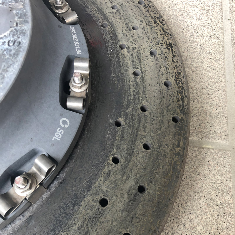 Verschleißbild PCCB Bremsscheibe